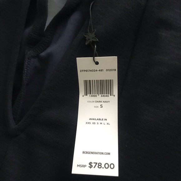 NWT BCBGeneration Navy Cut Out Cocktail Dress**NWT - Picture 7 of 8